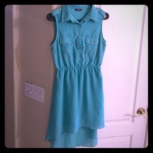 🌼Blue Hi Low Dress